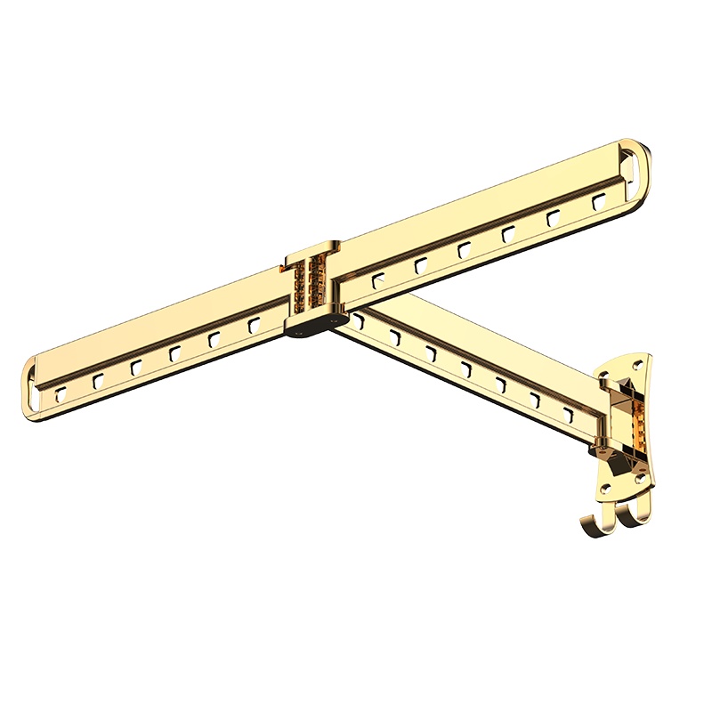 阳台折叠晾衣架壁挂式隐形窗台飘窗晒被子架室内伸缩晾衣杆 壁挂晾衣架 伸缩阳台户外晾衣架 晾晒架WM取代升降晾衣架