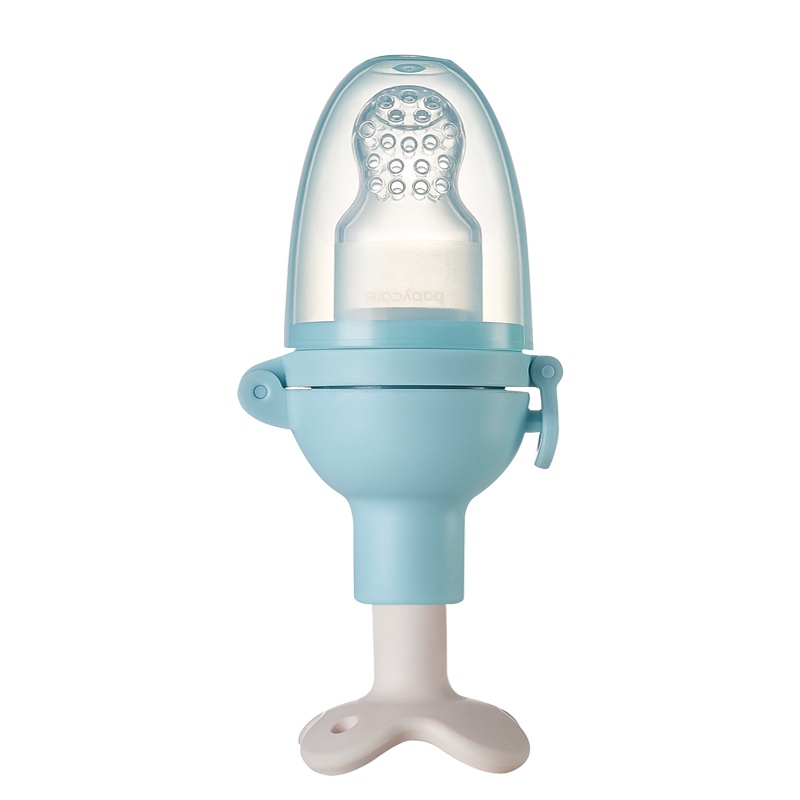 babycare婴儿食物咬咬袋果蔬乐磨牙棒 宝宝吃水果辅食器硅胶牙胶冰川蓝1306