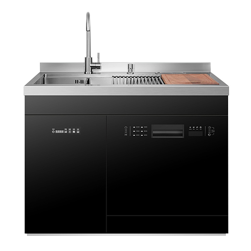 荣飞S1000S超声波集成水槽洗碗机一体柜家用厨房消毒柜全自动烘干刷碗机