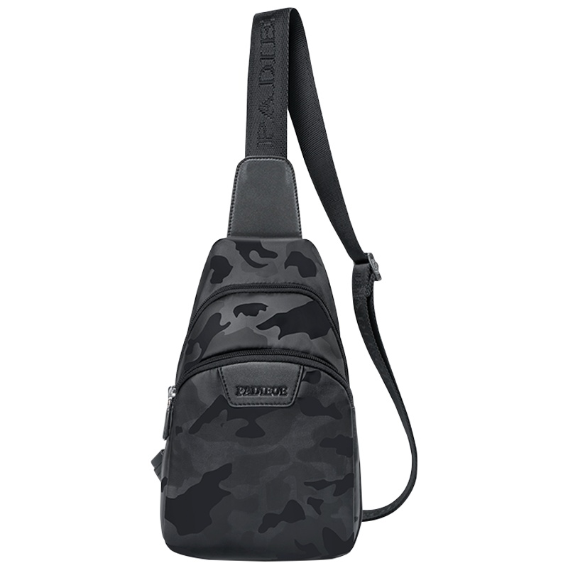 【顺丰配送】padieoe帕迪欧胸包男包包2017新款潮牌腰包男士单肩包斜挎包韩版商务休闲