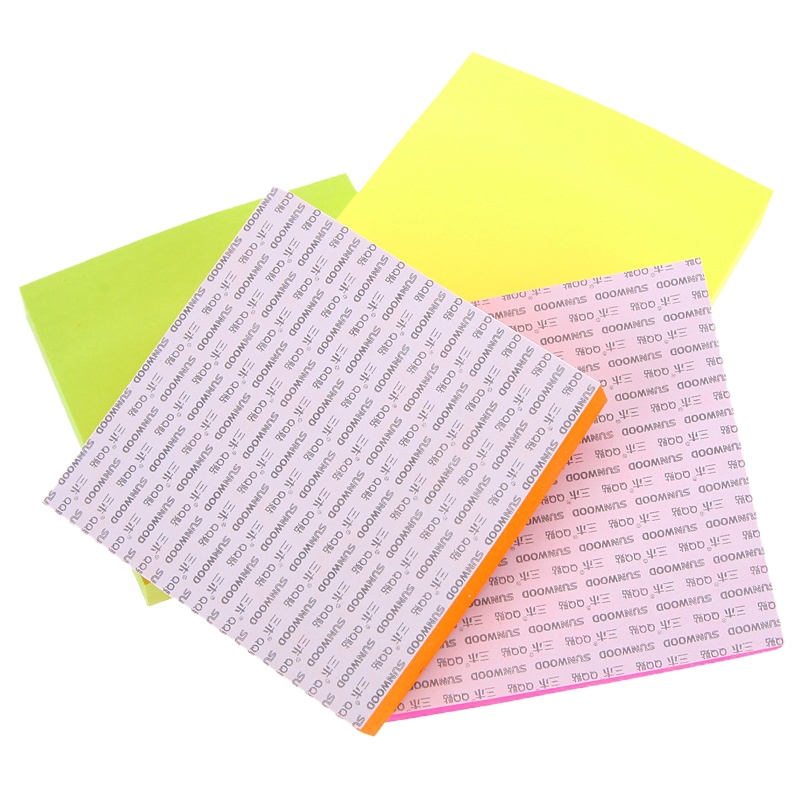 SUNWOOD三木6644荧光QQ贴(3"×3")4色组合装 bd