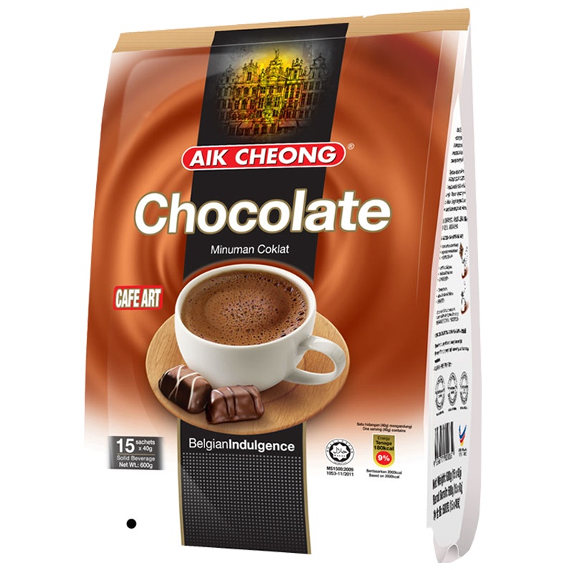 马来西亚原装进口 益昌香浓热巧克力粉可可粉冲饮袋装600g