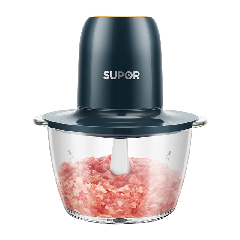 苏泊尔(SUPOR)绞肉机家用电动小型多功能馅肉全自动料理碎打搅拌十大品牌JR07S-200(双刀)