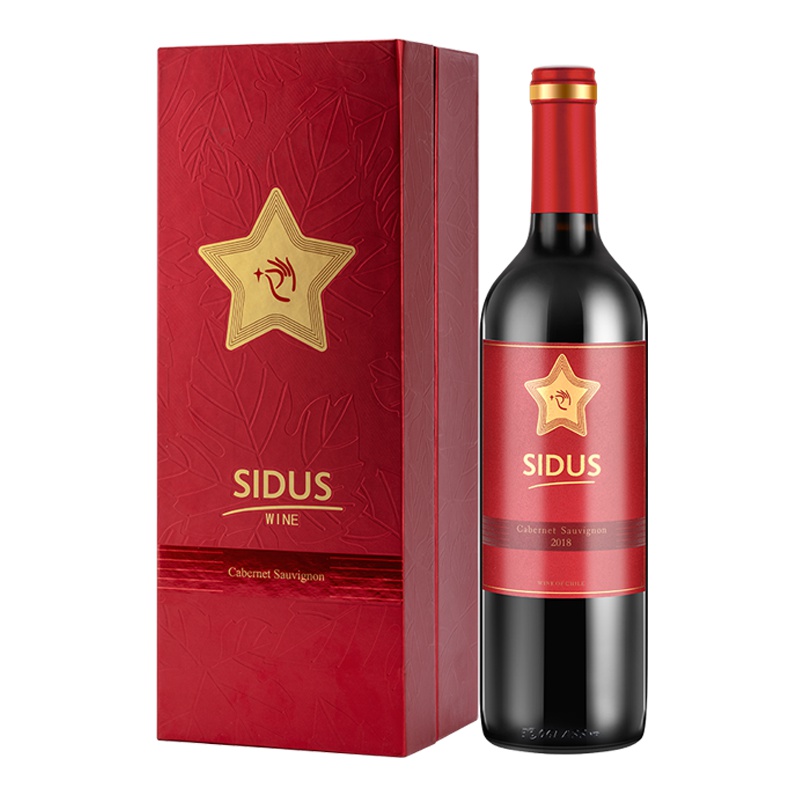 星得斯三星 智利进口红酒 赤霞珠干红葡萄酒 750ml 单支装
