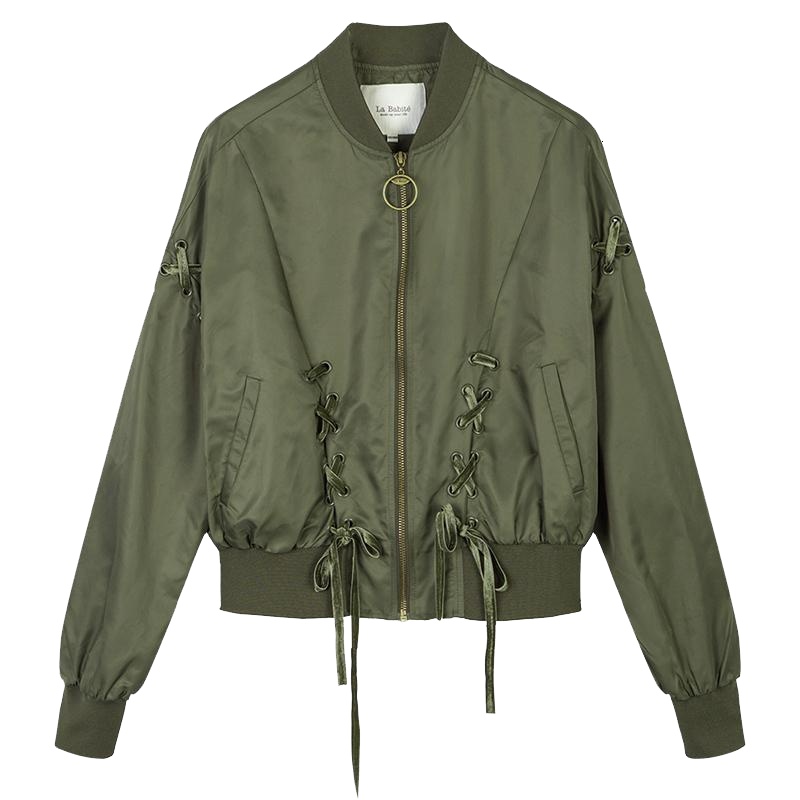 【专柜同款】棒球服女拉贝缇2019新款春秋季韩版宽松短款港行夹克外套女潮60006378