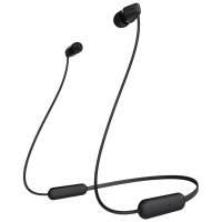 索尼(SONY)WI-C200 无线蓝牙入耳式立体声耳机 手机耳机 颈挂线控 黑色
