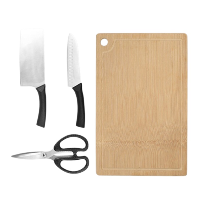 康巴赫砧板切片刀水果刀剪刀套装KOM20A4 四件套