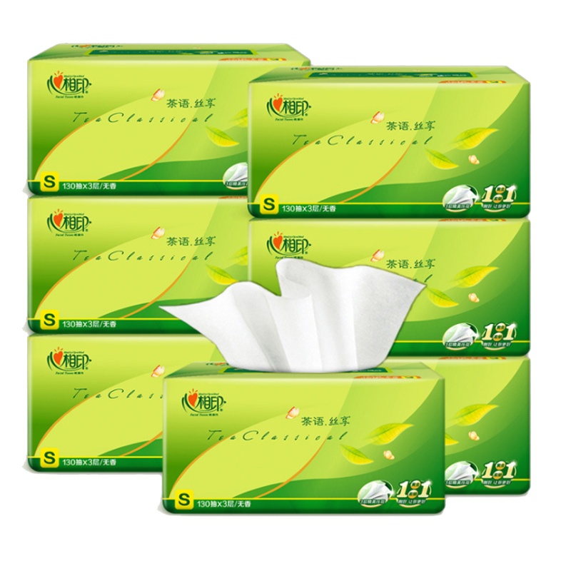 心相印6包3层130抽纸/提 3层柔厚