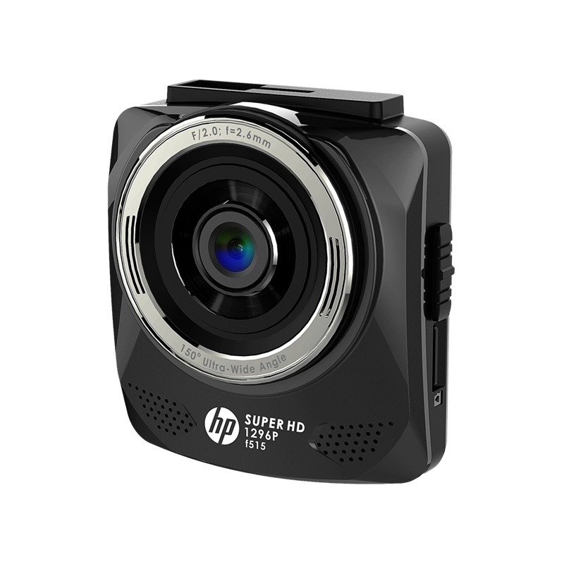 HP惠普f515 迷你行车记录仪1296p高清夜视单镜头汽车广角停车监控