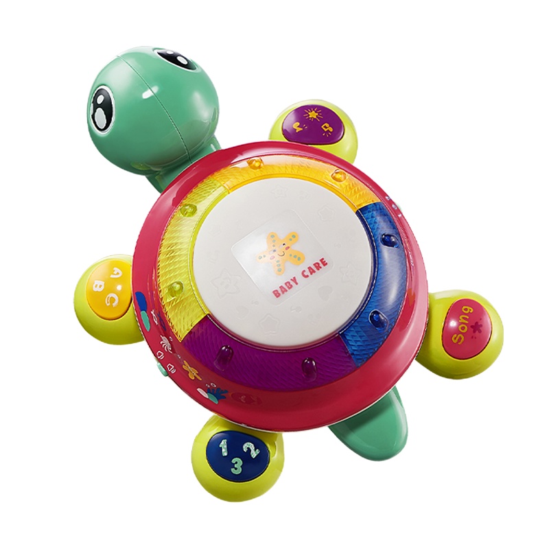 babycare宝宝学爬电动玩具6-12月幼儿引导爬行学步益智音乐拍拍鼓智能爬行龟
