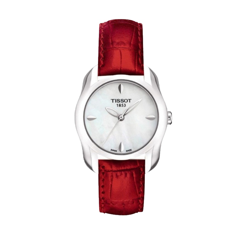 天梭 (TISSOT) 休闲 优雅 皮带 间金 钢带 时尚 女士 石英表 T023.210.11.117.00