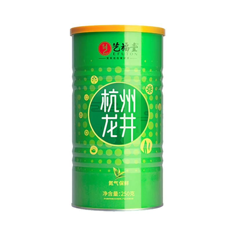艺福堂 杭州龙井250g*1罐 雨前浓香口粮茶 ZX