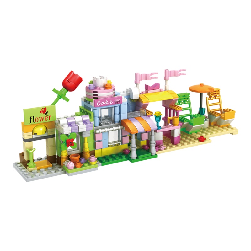 OLIOWL 兼容乐高积木公主女孩系列游乐园建筑小颗粒塑料模型儿童益智启蒙拼装玩具礼物