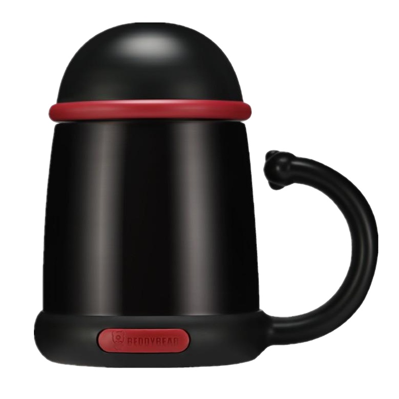 免费刻字杯具熊BEDDYBEAR保温杯水杯男女士带盖商务保温杯不锈钢真空带手柄茶漏刻字大肚杯学饮杯500学饮杯