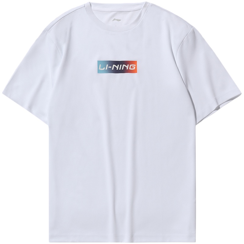 李宁运动时尚系列男女同款短袖文化衫AHSQ326-2