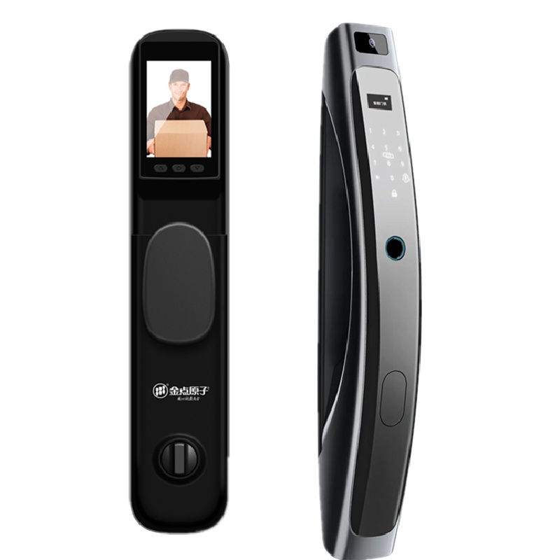 金点原子工厂店、猫眼抓拍智能锁、金点一号猫眼款、全自动开锁反锁、指纹密码锁、电子锁、大门锁、入户门锁、柳州指纹锁