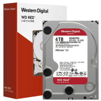 西部数据(WD)红盘 4TB SATA6Gb/s 台式机硬盘(WD40EFAX) 4T 网络存储NAS硬盘5400转