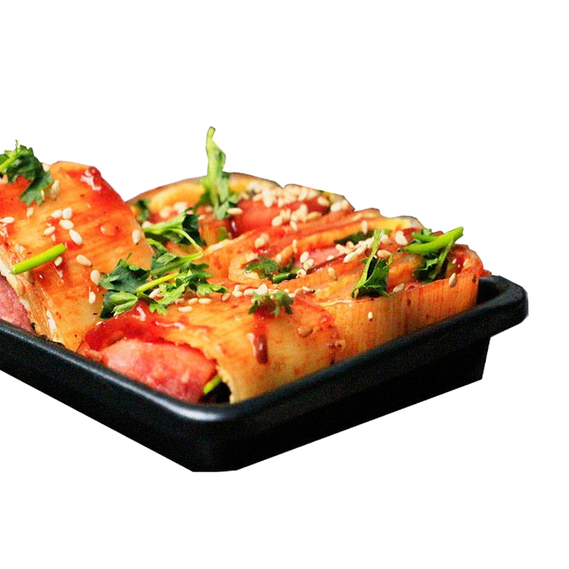 家庭装烤冷面东北特色小吃烤冷面送酱料家用 40片/4袋[送2包酱料]