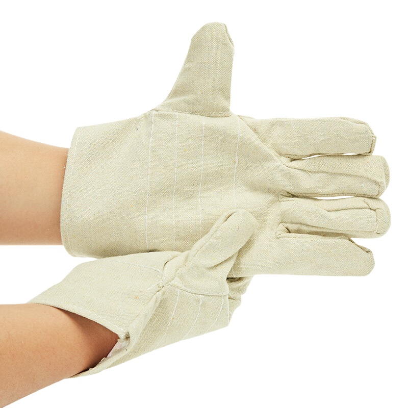 BTSM 帆布手套 24道 白色