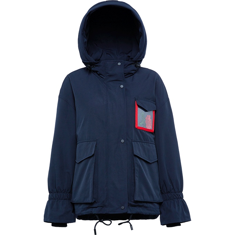 波司登玫瑰系列短款时尚刺绣休闲羽绒服女冬季新款