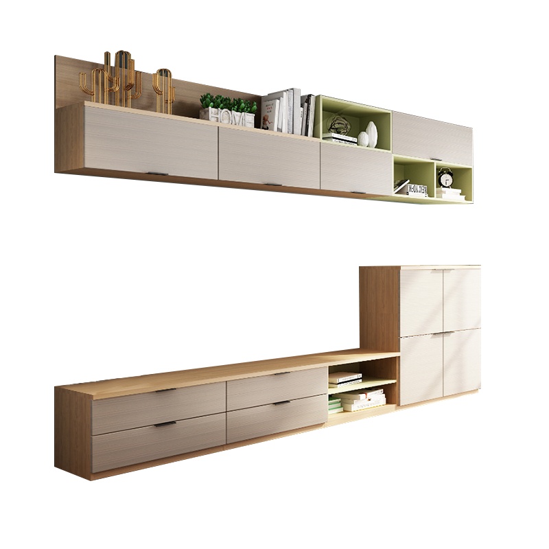 志邦全屋定制 卧室衣柜衣橱榻榻米床头柜 入户柜电视柜餐边柜茶几半开放酒柜现代简约（订金非商品价格）