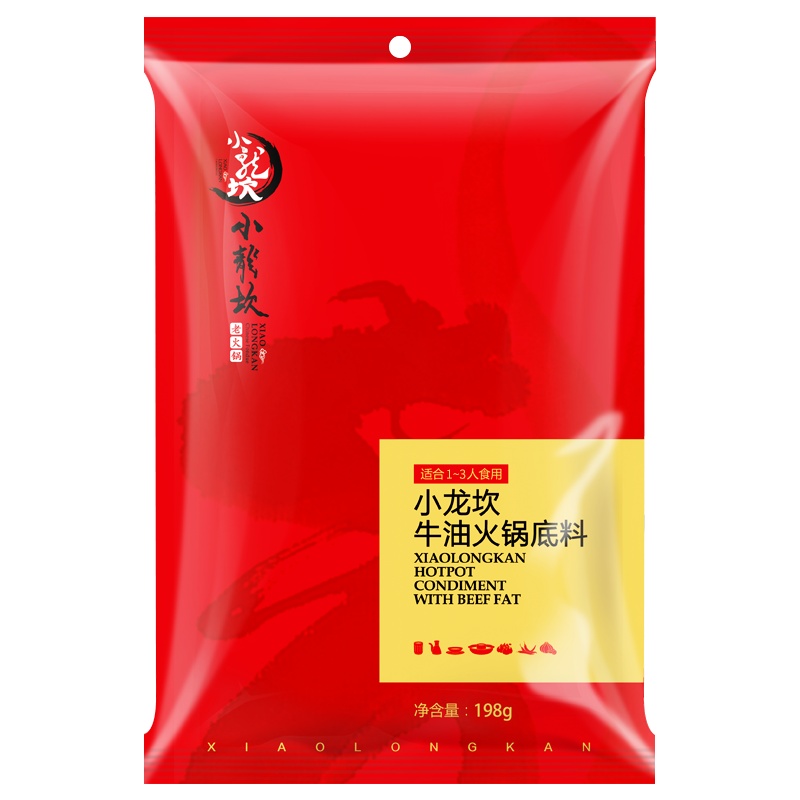 小龙坎牛油火锅底料198G麻辣香锅火锅调味料