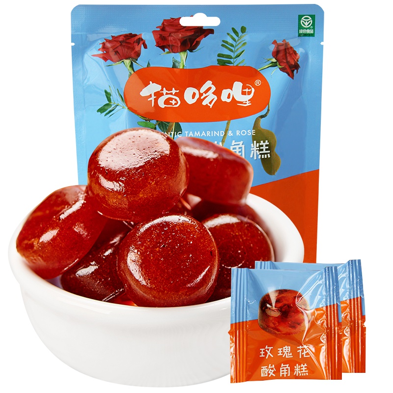 猫哆哩 玫瑰花酸角糕148g 云南特产绿色果脯蜜饯果干休闲零食