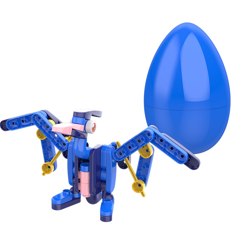 [全店TOP款 2件更优惠]布鲁可大颗粒儿童益智拼插积木恐龙的蛋生翼龙百变布鲁克拼装玩具男女孩21014