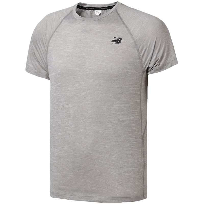 【自营】New Balance/NB男短袖T恤休闲圆领快干运动上衣AMT81095