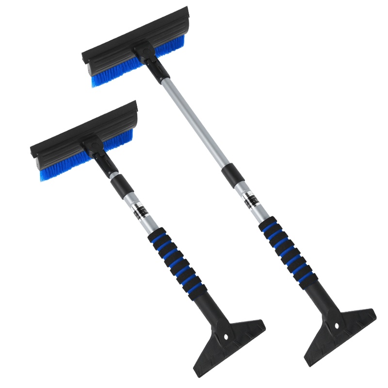 趣行 雪清灵AX-27二合一便携伸缩冰雪铲 轻量型金属管48-75cm长 汽车用除霜除冰除雪工具