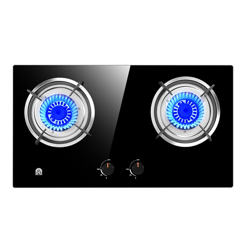 容声燃气灶具JZT-Q71-QP04(玻璃)家用4.2KW大火力台嵌两用钢化玻璃双眼灶具天然气