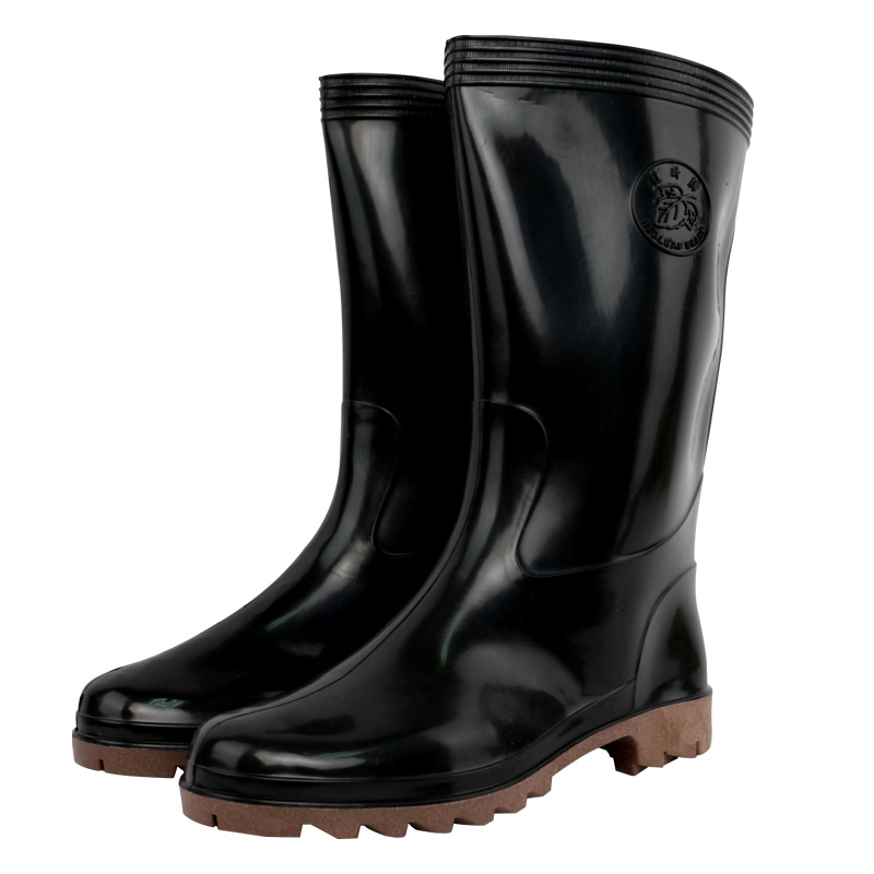 双安 PM95耐油食品靴 耐酸碱 模压靴 40码 黑色