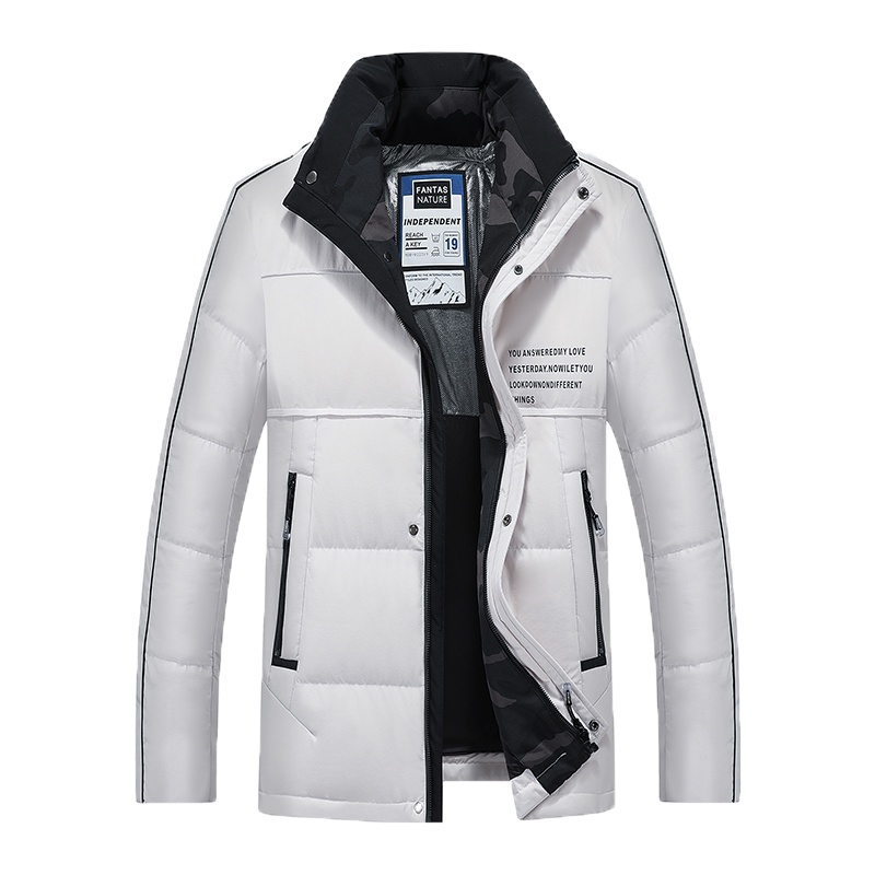 冰洁 羽绒服男潮厚款短款加厚2020新款潮流冬季款帅气运动休闲外套男