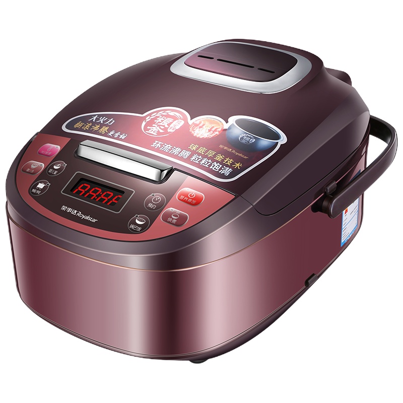 荣事达(Royalstar)微电脑电饭煲RFB-S4060黑晶粮釜内胆4L容量24小时预约蒸隔电饭锅底盘加热