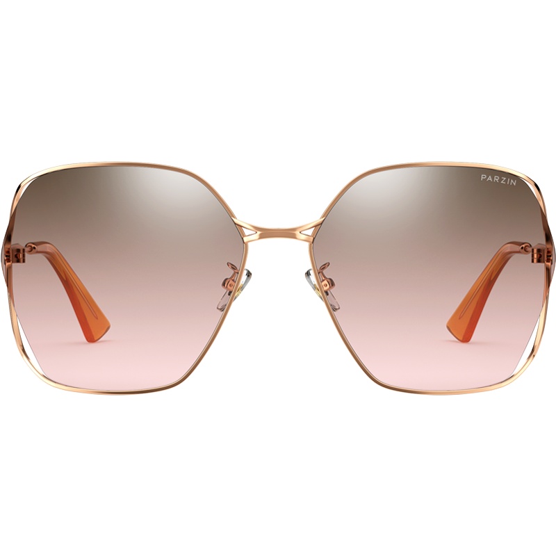 帕森(PARZIN)太阳镜女 宋祖儿明星同款 渐变色时尚镂空浅色墨镜女 2021款 8303