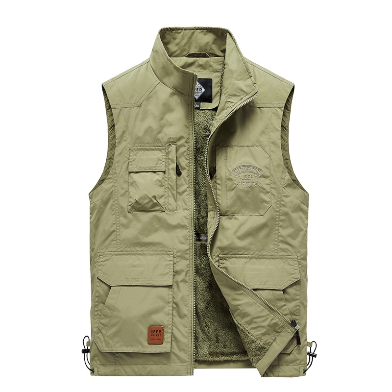 JEEP SPIRIT吉普马甲男士2020秋冬商务休闲青年大码加绒加厚保暖坎肩户外休闲马夹
