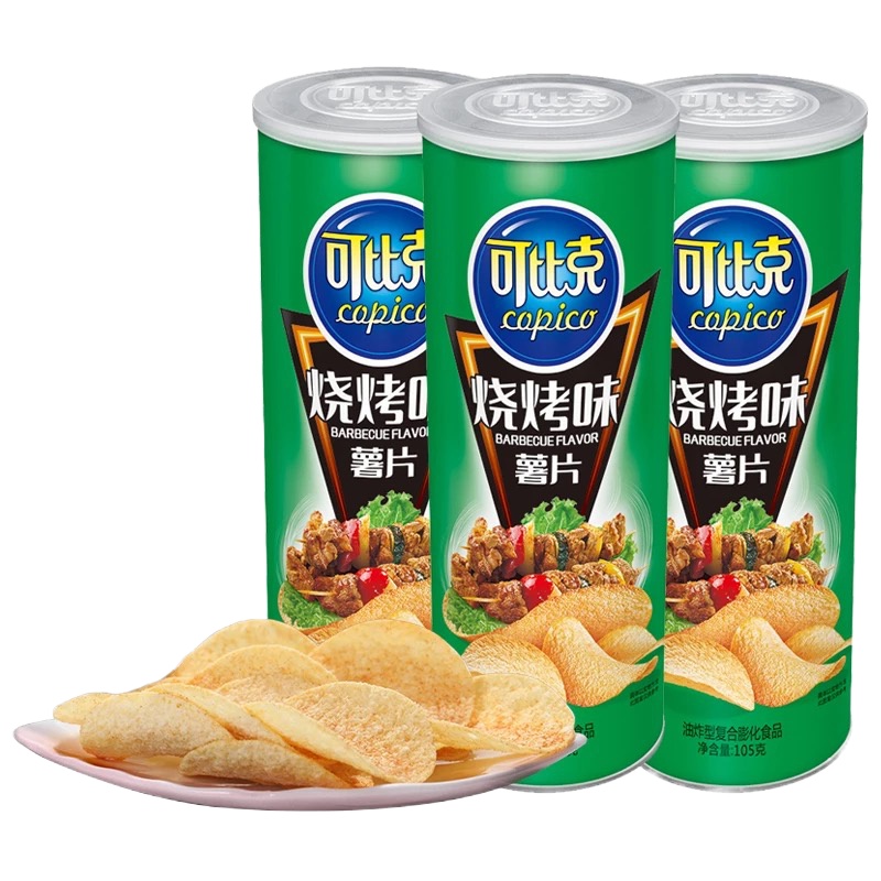 可比克烧烤味薯片105g