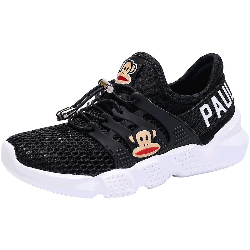 大嘴猴童鞋男童网鞋2019春夏款韩版潮透气休闲跑步鞋儿童运动鞋