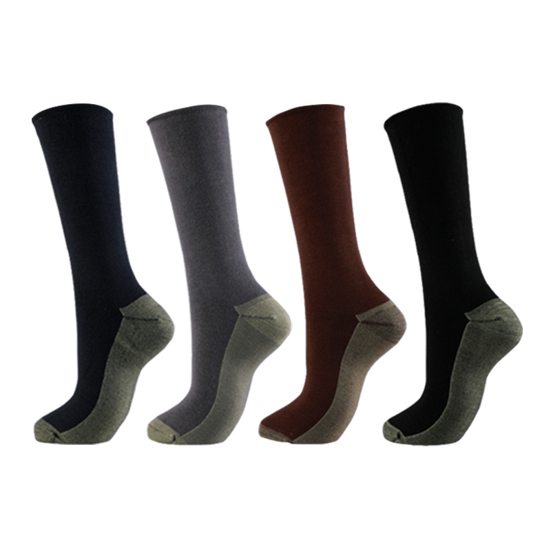 加长筒正品铜离子防臭袜秋冬保暖厚长袜银纤维袜高筒西装袜子男袜