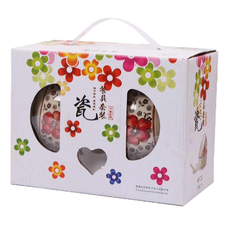 企业定制SCP 手绘碗套装 SCP-1993 餐具2碗2勺宣传//活动礼品(套)