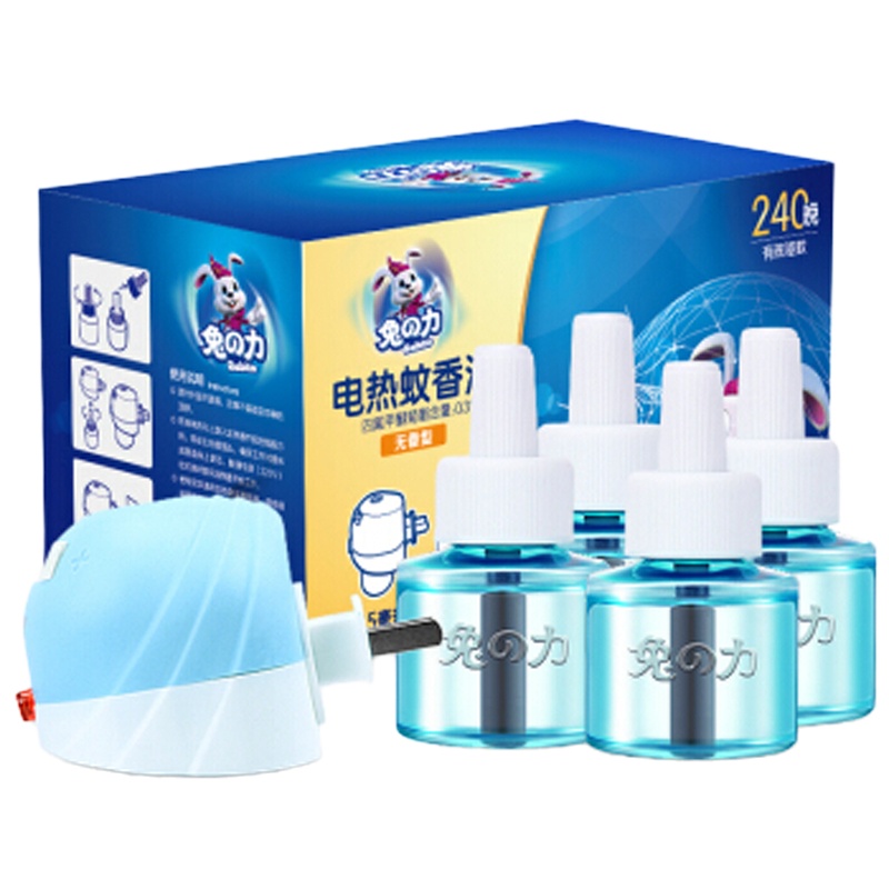 兔之力 电热蚊香液套装 NH 电热蚊香液 无线加热器