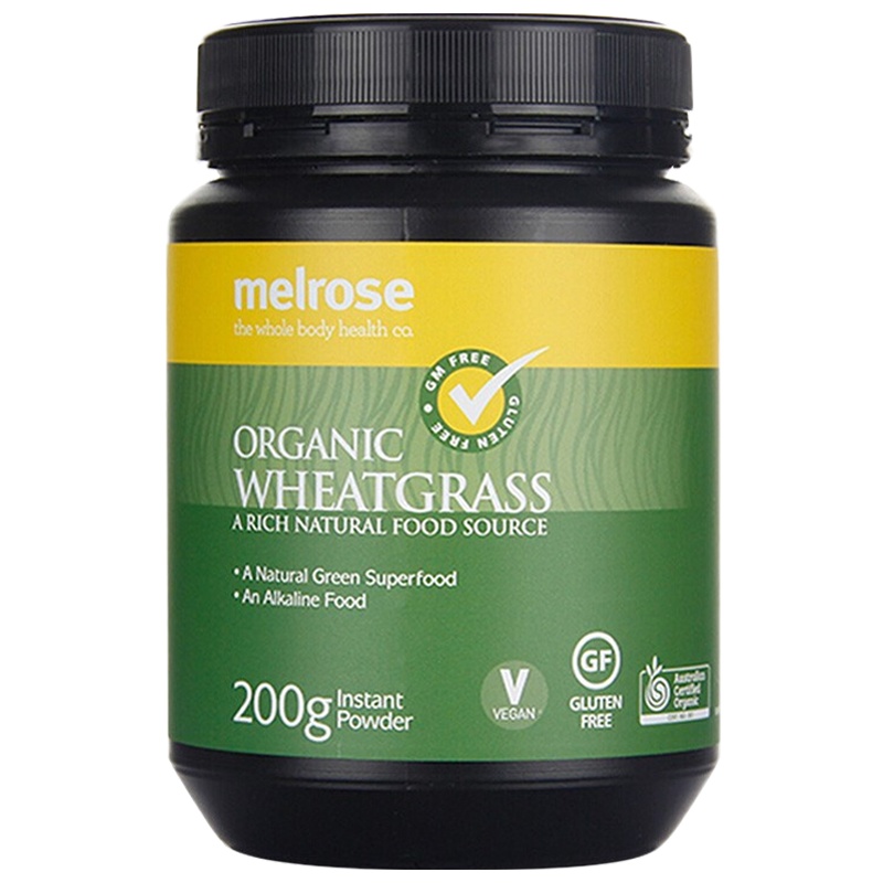 Melrose麦萝氏绿瘦子有机小麦草粉200g/瓶装澳洲绿植精粹粉膳食营养补充剂 适合烟酒熬夜少运动人群