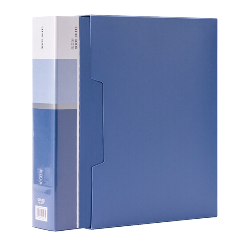 得力(deli)A4/100页大容量资料册 文件收纳册 活页插袋文件夹 办公用品5007
