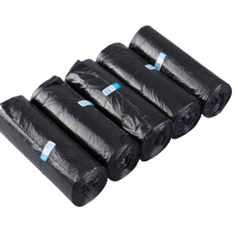 得力 9588平底垃圾袋(黑)(5卷/包)450*500*0.007mm平底垃圾袋 家用加厚 垃圾袋 手提式一次性垃圾袋