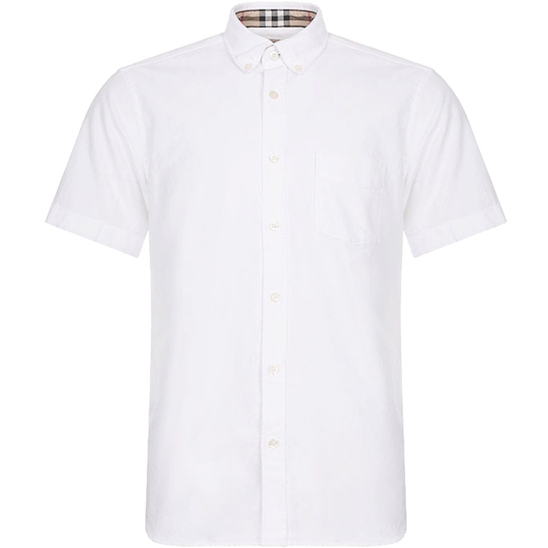 BURBERRY 博柏利 男款棉质短袖衬衫 80030691