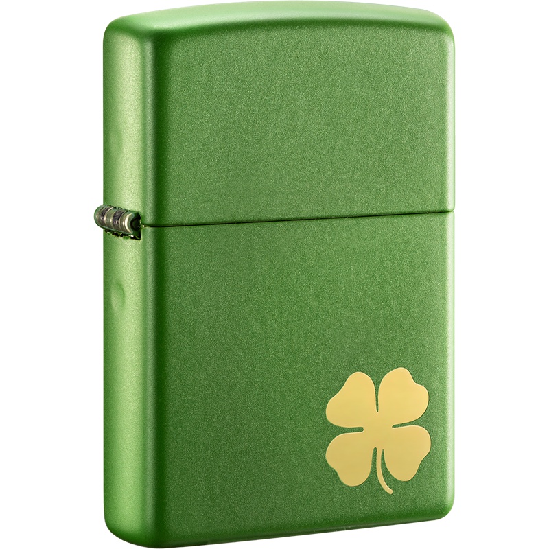 zippo芝宝打火机美国原装ZIPPO之宝防风煤油打火机四叶草21032-043287