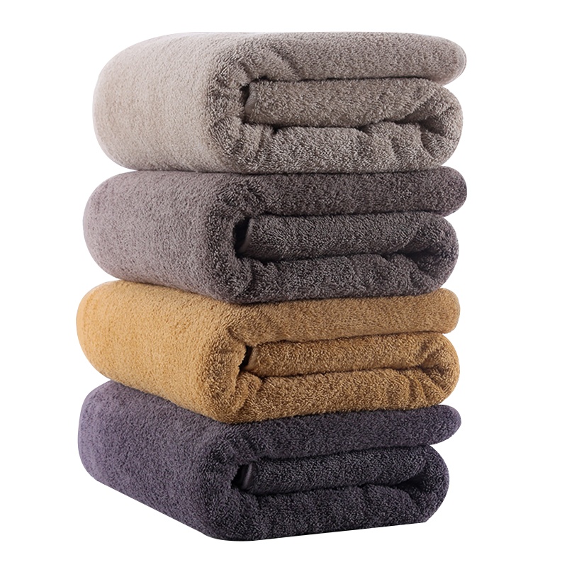 金号浴巾纯棉 柔软韩版 全棉吸水家用大毛巾单条装140*70cm