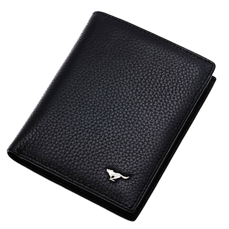 七匹狼（SEPTWOLVES）七匹狼钱包 头层牛皮男士短款真皮钱夹韩版潮商务竖款 男皮夹