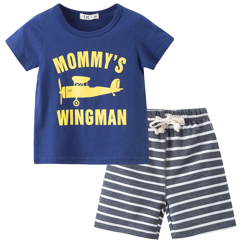 I.K童装 中小童帅气短袖套装 90-130cm