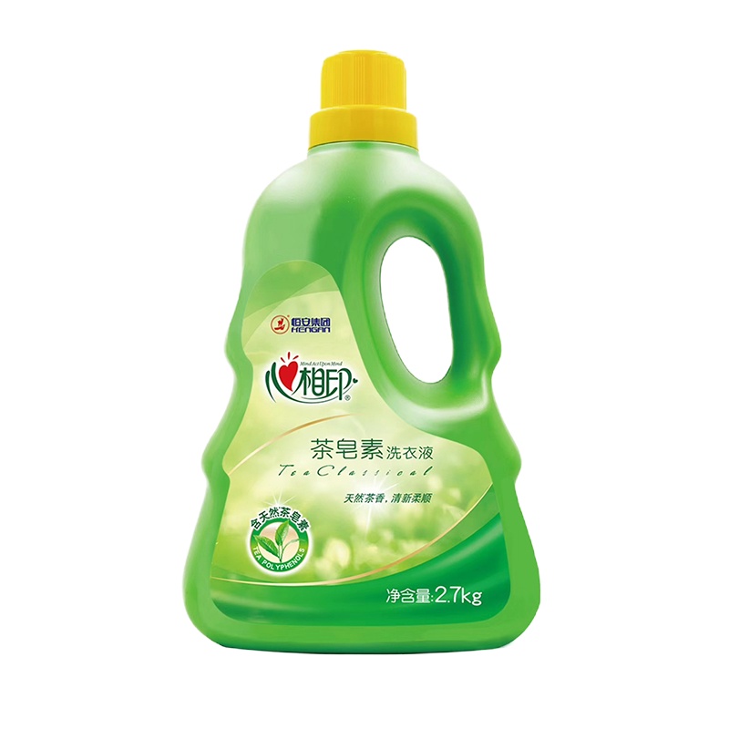 心相印(Mind Act Upon Mind) 茶皂素洗衣液整箱 2.7KG 单箱装